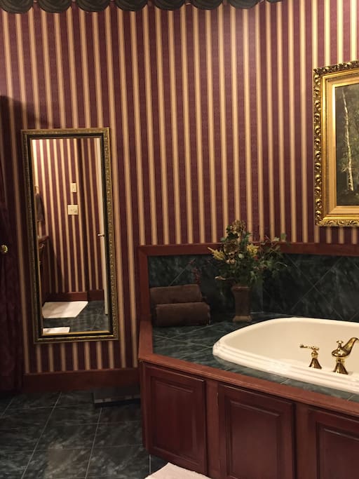 In suite shower/whirlpool Bathroom
