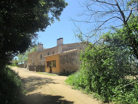 Wide farmhouse near the sea