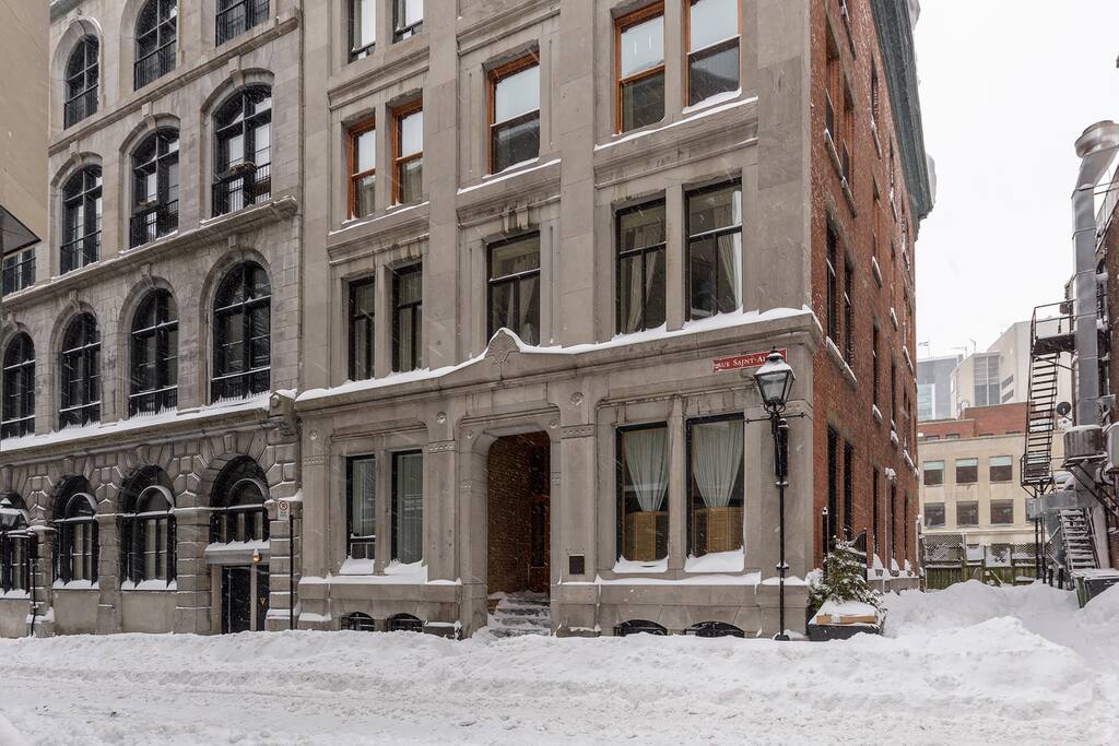Building's 19th century facade