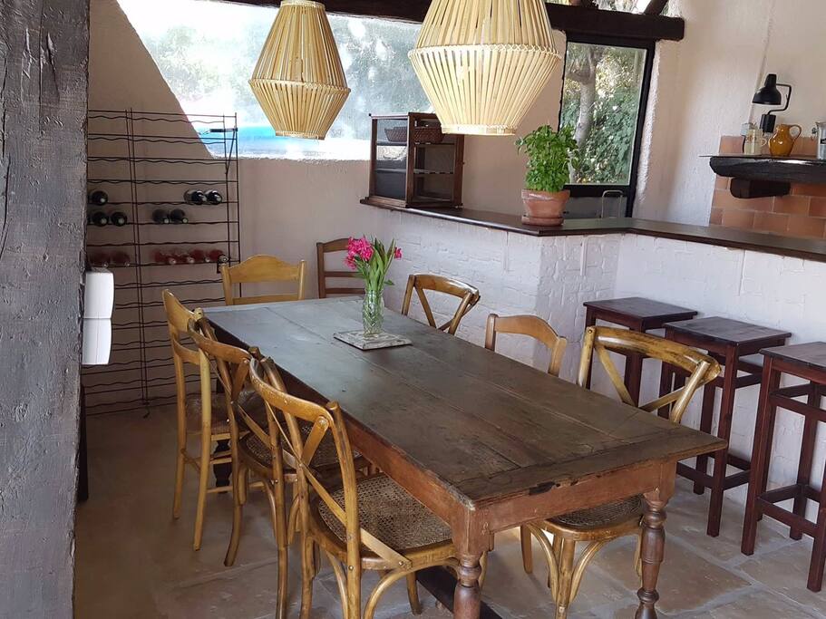 Outside kitchen