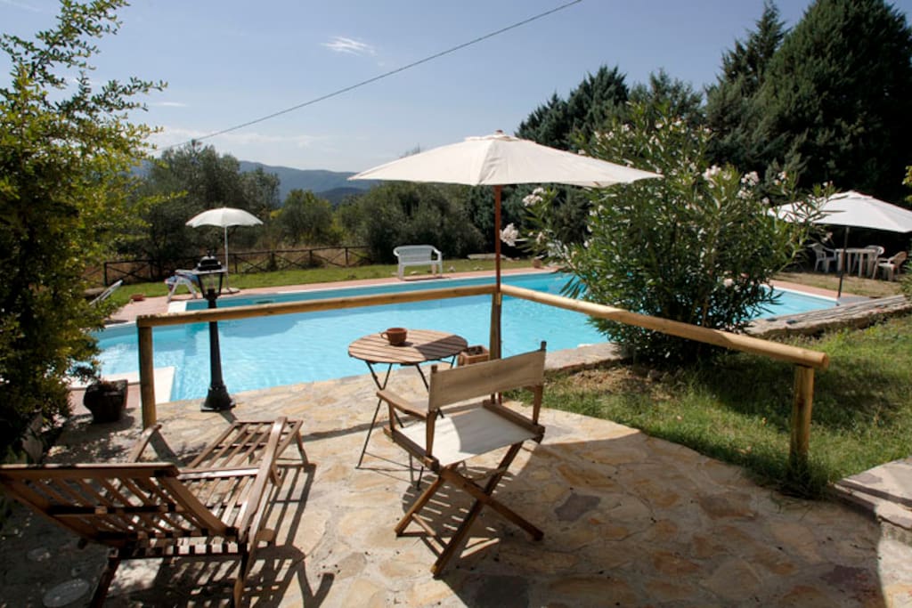 Swimming pool and little terrace