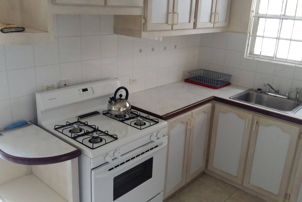Kitchen with lots of counter space for your comfort