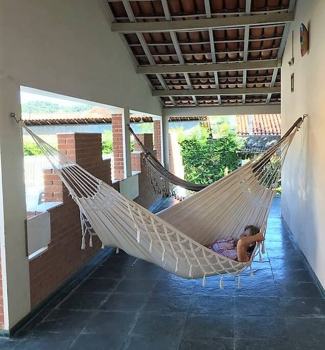 Varanda com redes