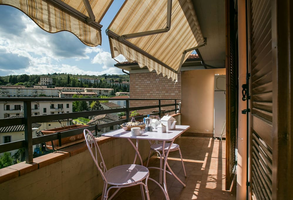 Lovely balcony, perfect for breakfast