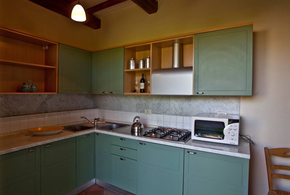 La Cucina completamente accessoriata.