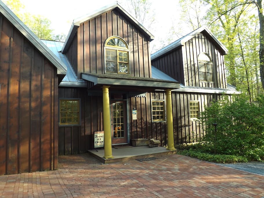 The front entrance of Brewhouse Mountain