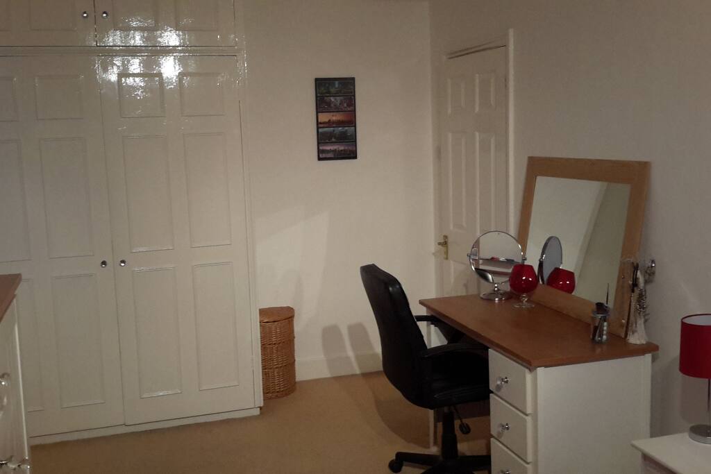 Dressing table or work space.
