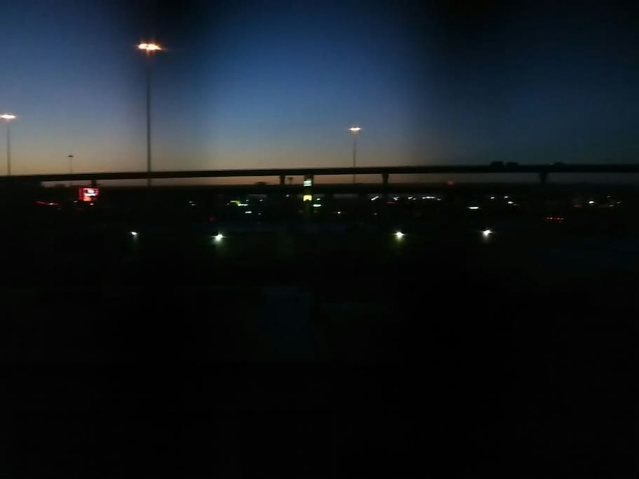 Sunset out my windows