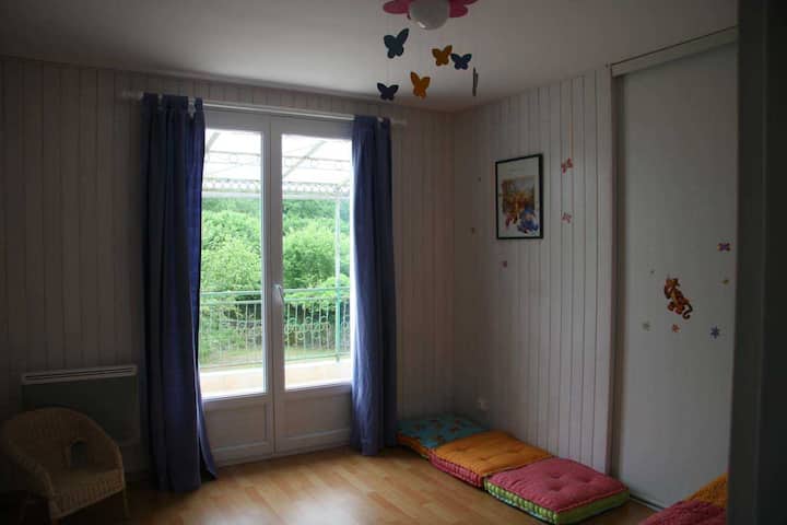 Una de las 3 habitaciones con vistas a la terraza