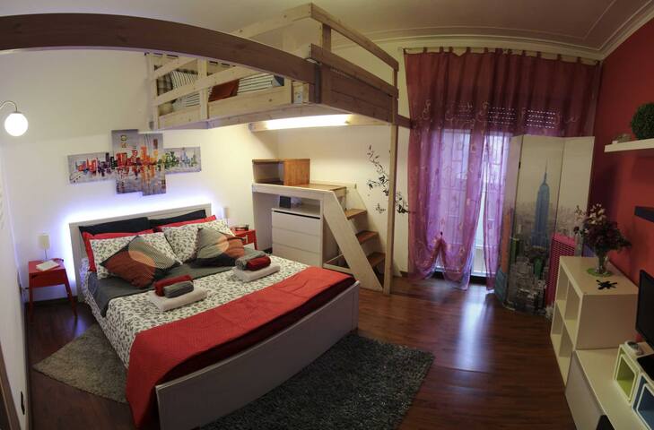 Loft-Style Bedroom