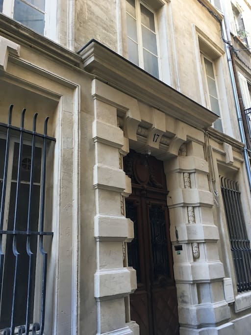 La façade de l'hôtel particulier