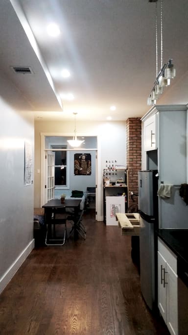 Communal Space: Full Kitchen, Dining Room Table and Storage