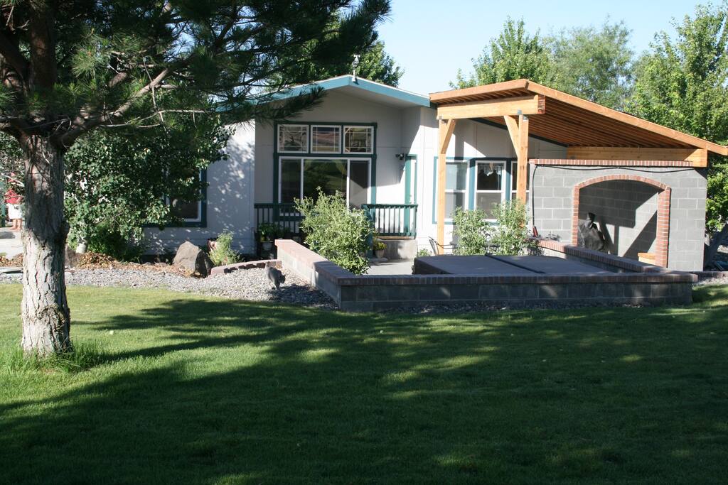 Covered Patio and Hot Tub.