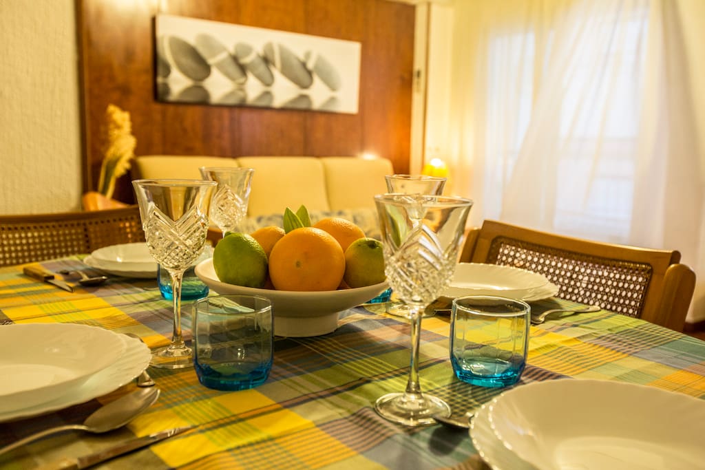 Living room table set.