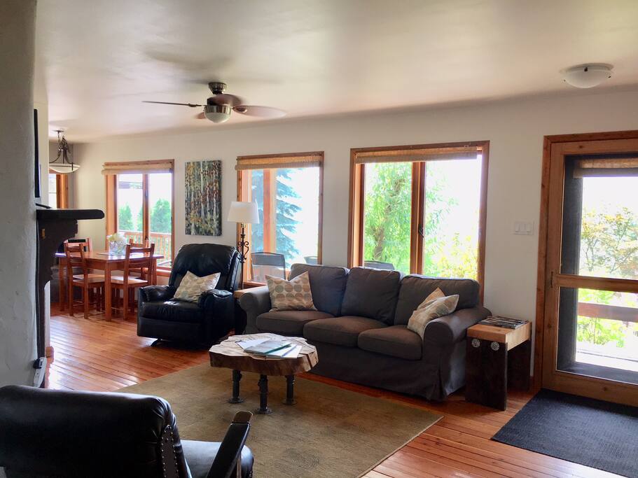 Comfortable living space with tons of natural light