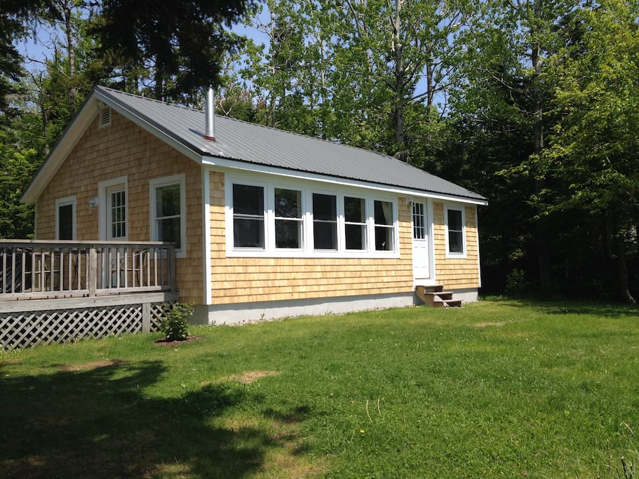 Southside of the cottage, with windows letting in lots of light.