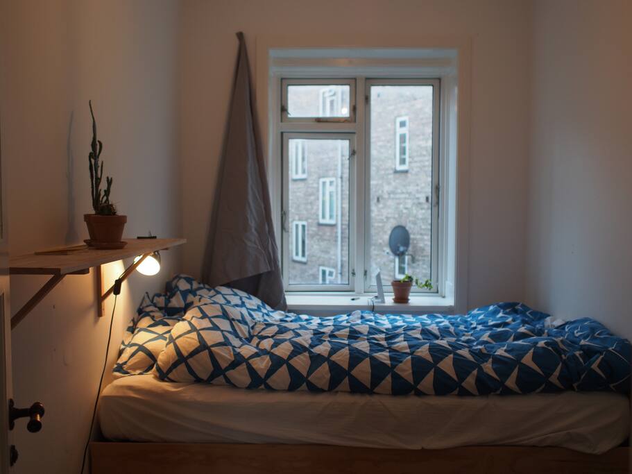 The Bedroom. Small, but cozy!