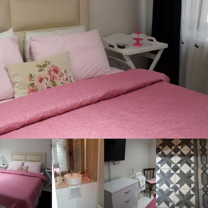 Pink room....
