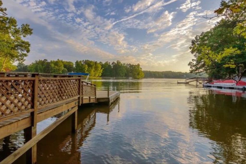 Our dock High Rock Lake