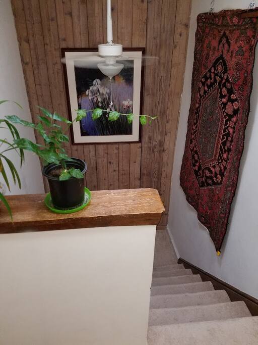 on the hall look down...