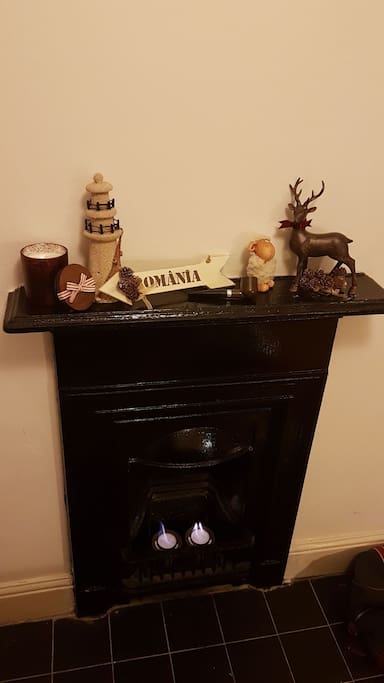 Fire place Xmas decoration