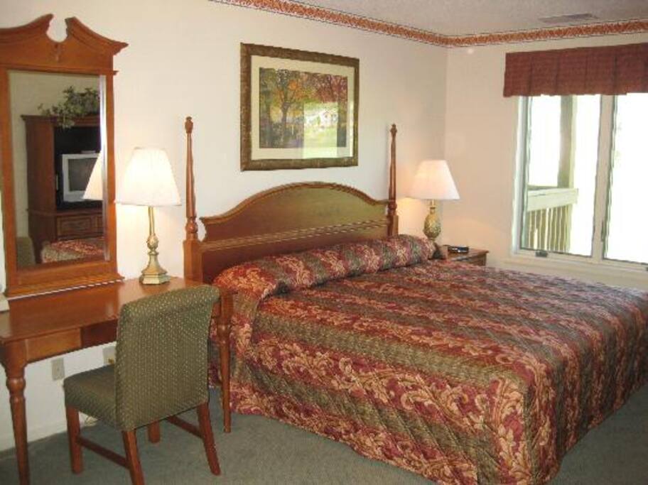King bed in Master Bedroom
