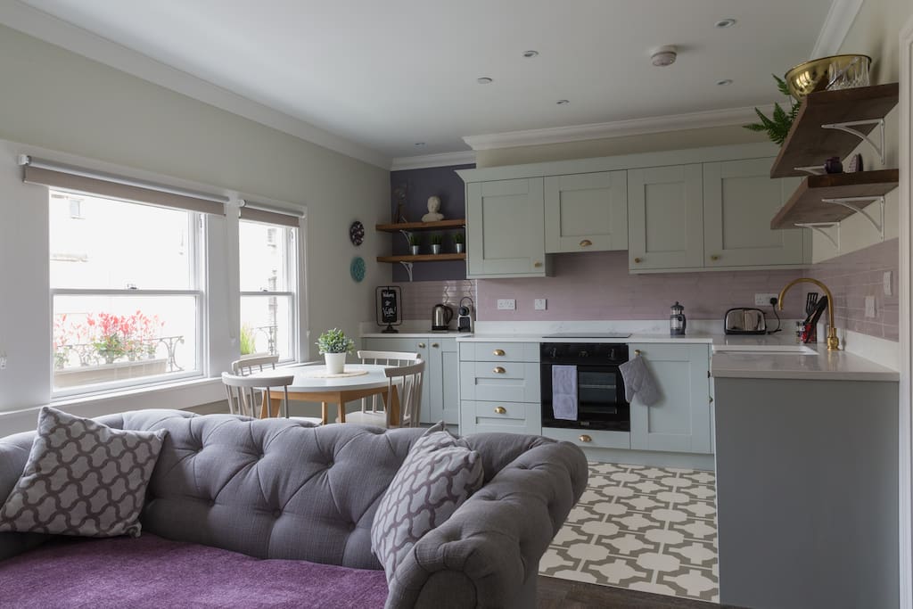 From the lounge area awards the kitchen