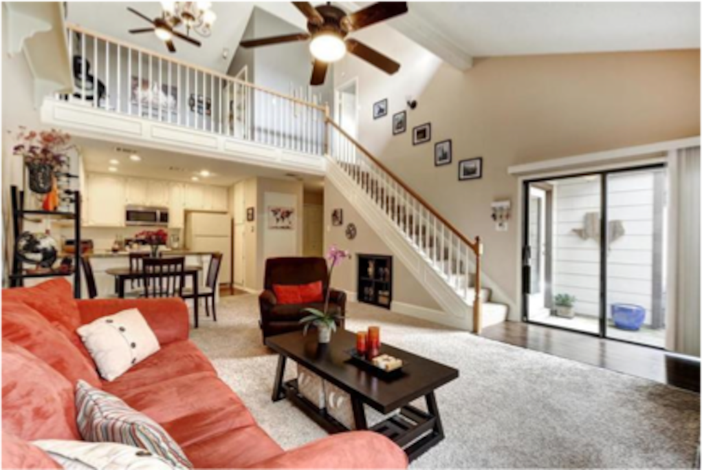 Living room, dining, kitchen, patio, laundry. Enjoy full use of the kitchen!