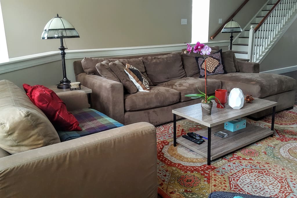 Another view of the living room. Plenty of natural light throughout the house.