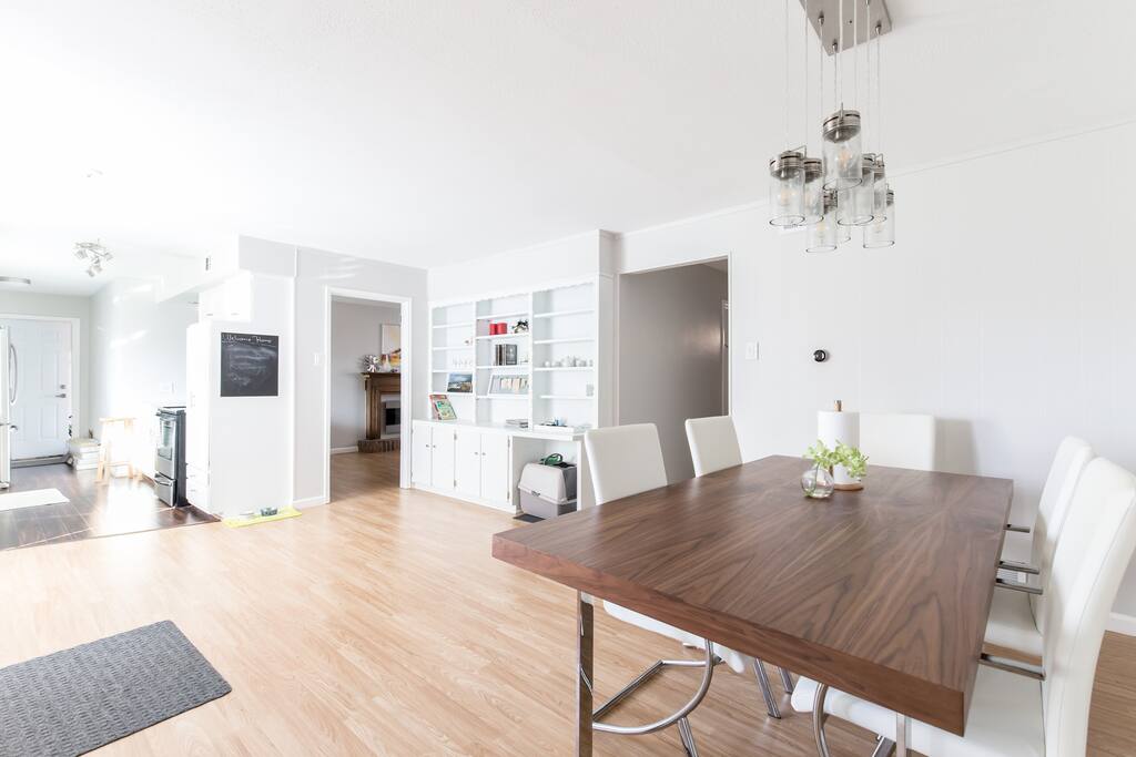 Spacious dining area