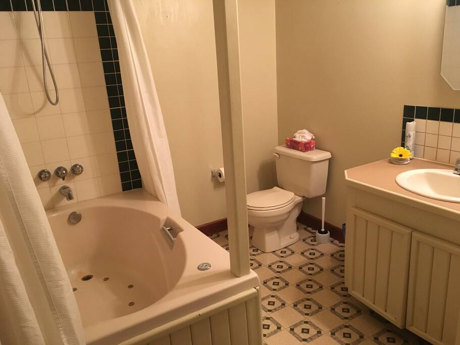 Bathroom with jetted tub