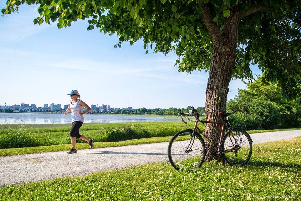 jogging & cycling path just down the street from the house