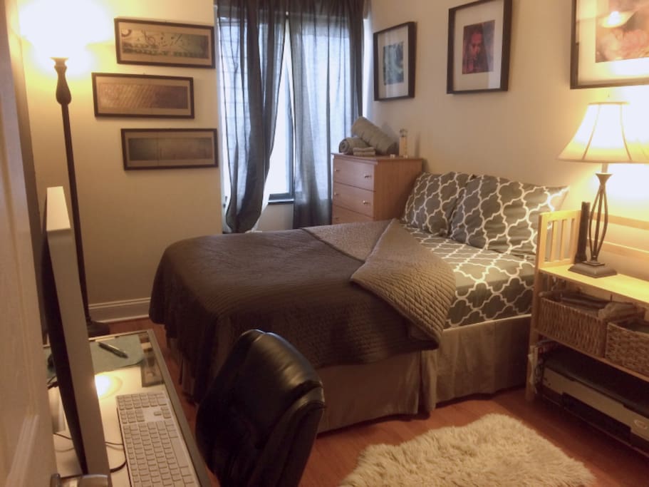 Private bedroom with new / Fresh linens and towels.