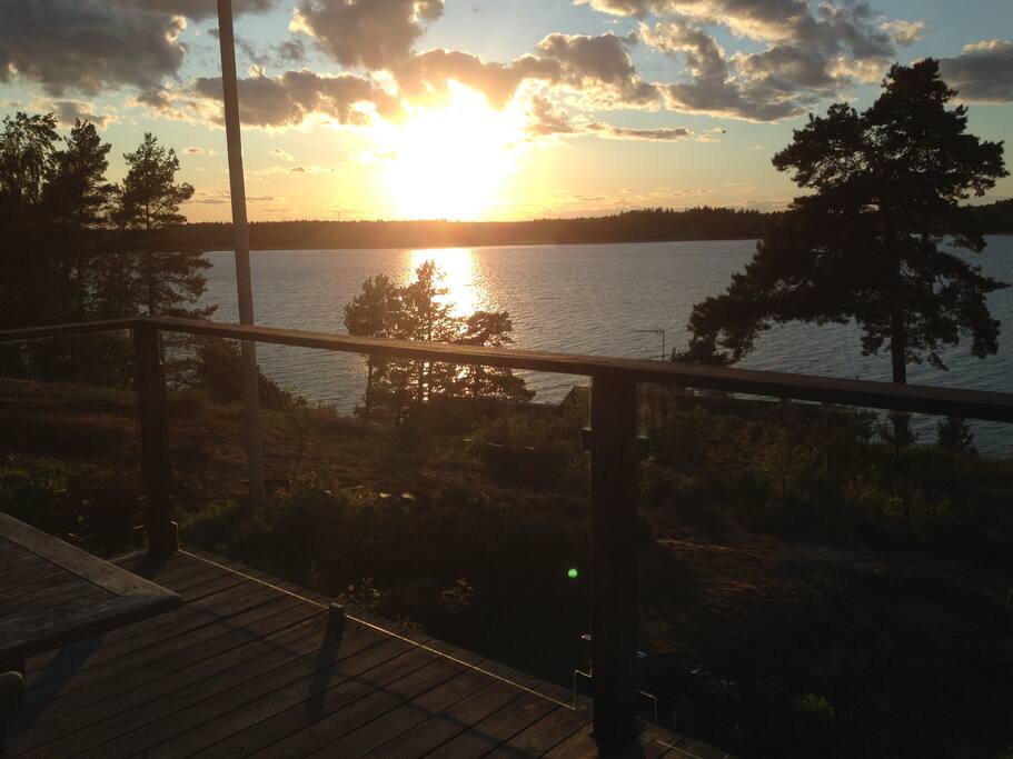 View of the ocean from the house deck