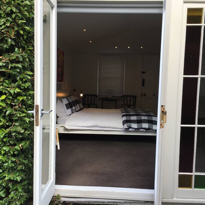Back entrance to studio