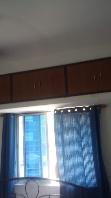 luggage storage attached to wall