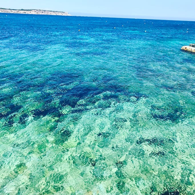 All shades of blue in MELLIEHA Bay