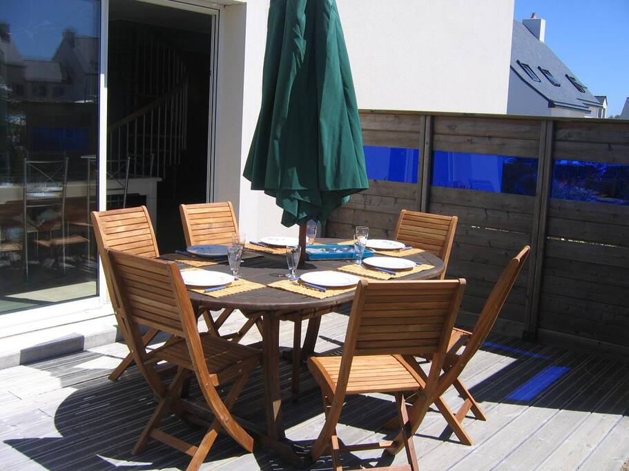Terrasse : coin repas