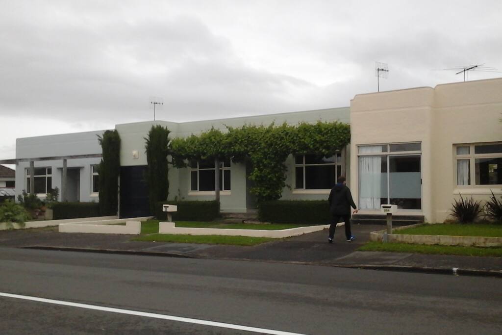 Your apartment on the right, in a gorgeous row of art deco townhouses