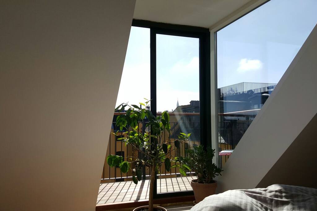 one of the bedrooms has a balony. Perfect for a sunny breakfast
