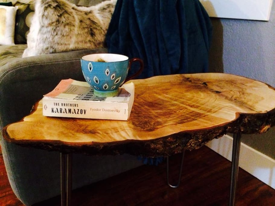 Settle in with a nice cup of tea in the living room