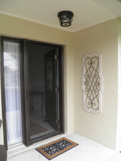 Front Door with Sliding Screen