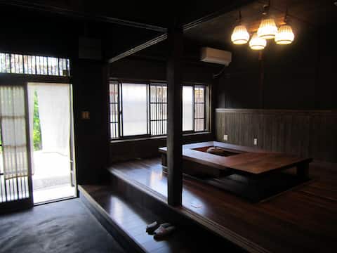 Traditional house of Japan. Near the station.
