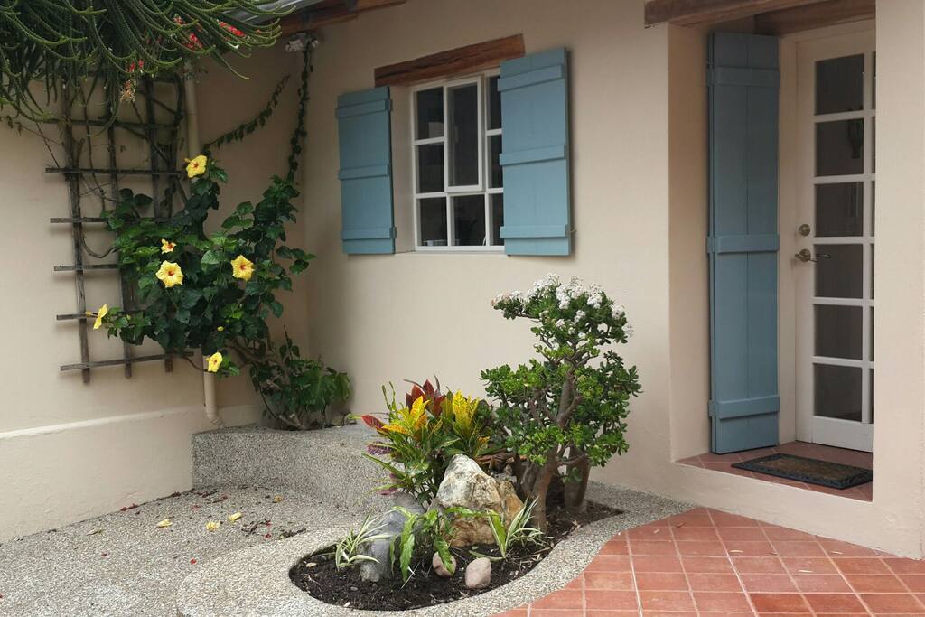 parking and entrance