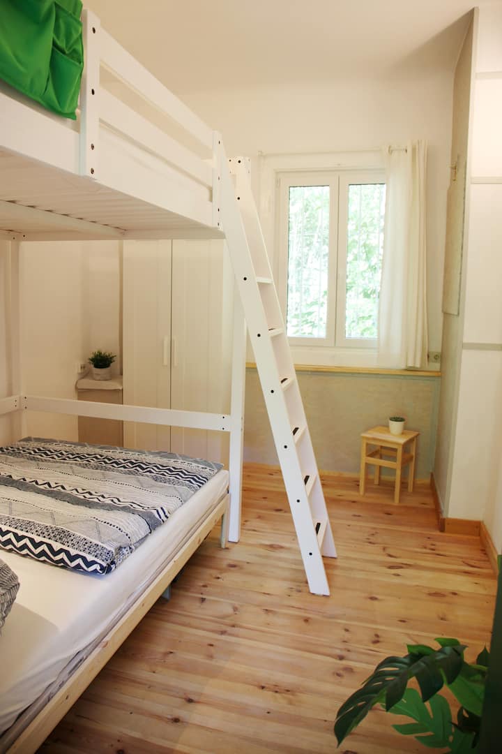 Bedroom in the old office