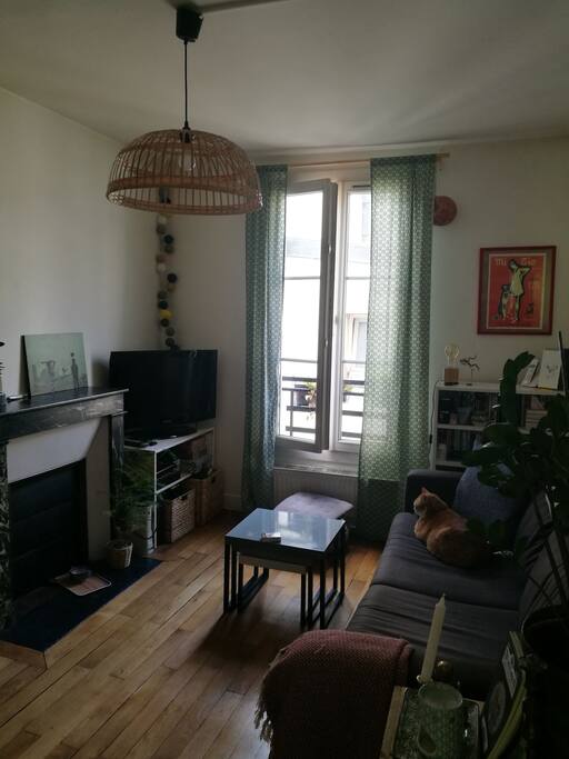 Salon avec télévision