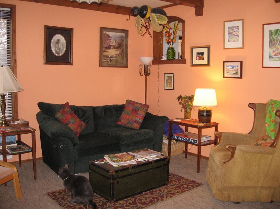 cozy living room available for guest use