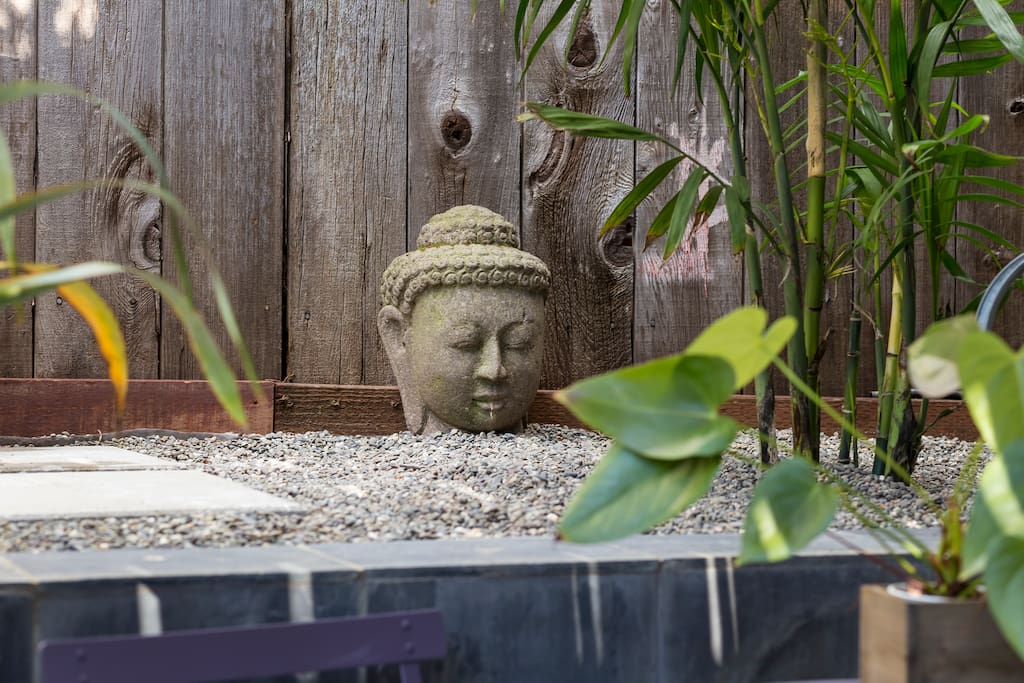 The tranquil garden is an urban oasis in SF's vibrant Mission District.