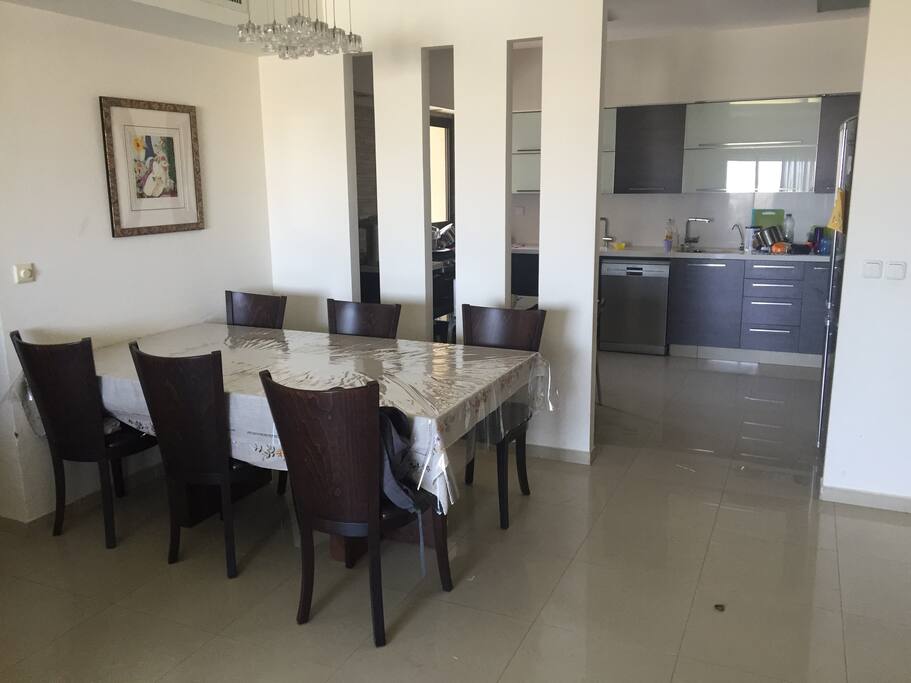 Dining area and kitchen - Table extends to accommodate up 12