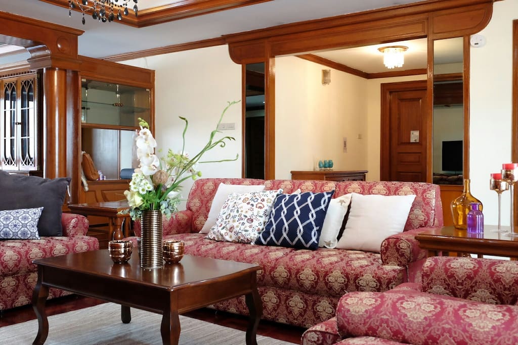 Spacious living area for your relax after roaming in town